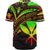 Hawaii Kanaka Maoli Baseball Shirt - Reggae Color Cross Style - Polynesian Pride