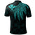 Hawaii Custom Polo Shirt Kanaka Maoli with Polynesian Wings (Turquoise) - Polynesian Pride