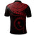 Chuuk Polynesian Custom Polo Shirt Truk Waves (Red) - Polynesian Pride