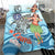 Northern Mariana Islands Bedding Set - Polynesian Girls With Shark - Polynesian Pride