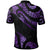 Niue Polo Shirt Polynesian Tattoo Purple Version - Polynesian Pride