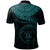 Niue Polynesian Polo Shirt Niue Waves (Turquoise) - Polynesian Pride