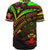 Solomon Islands Baseball Shirt - Reggae Color Cross Style - Polynesian Pride