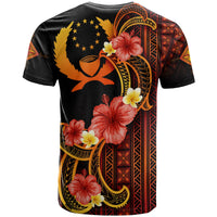 Pohnpei T Shirt Hibiscus Plumeria Mix Tribal Leaves - Polynesian Pride