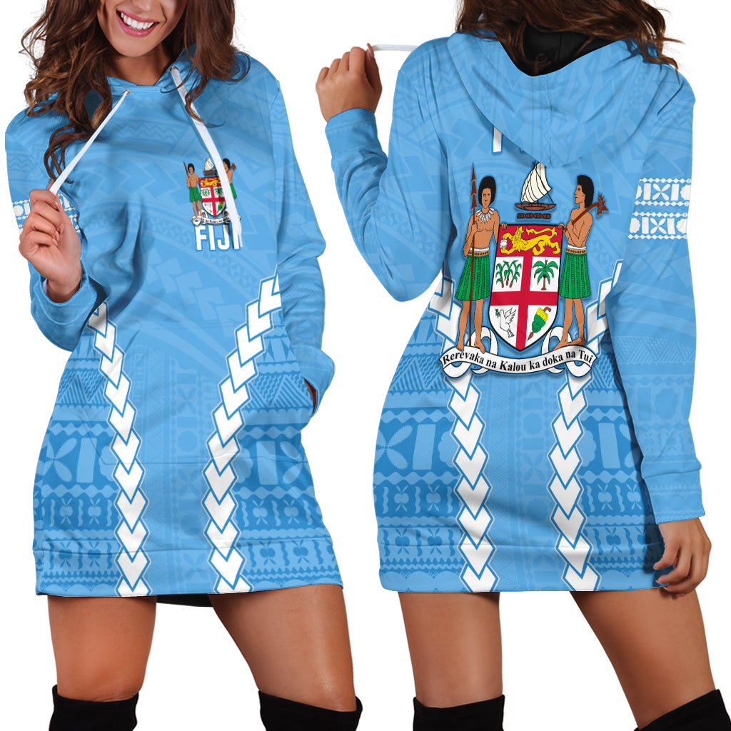 Fiji Impressive Hoodie Dress 2021 Polynesian LT13 Blue - Polynesian Pride