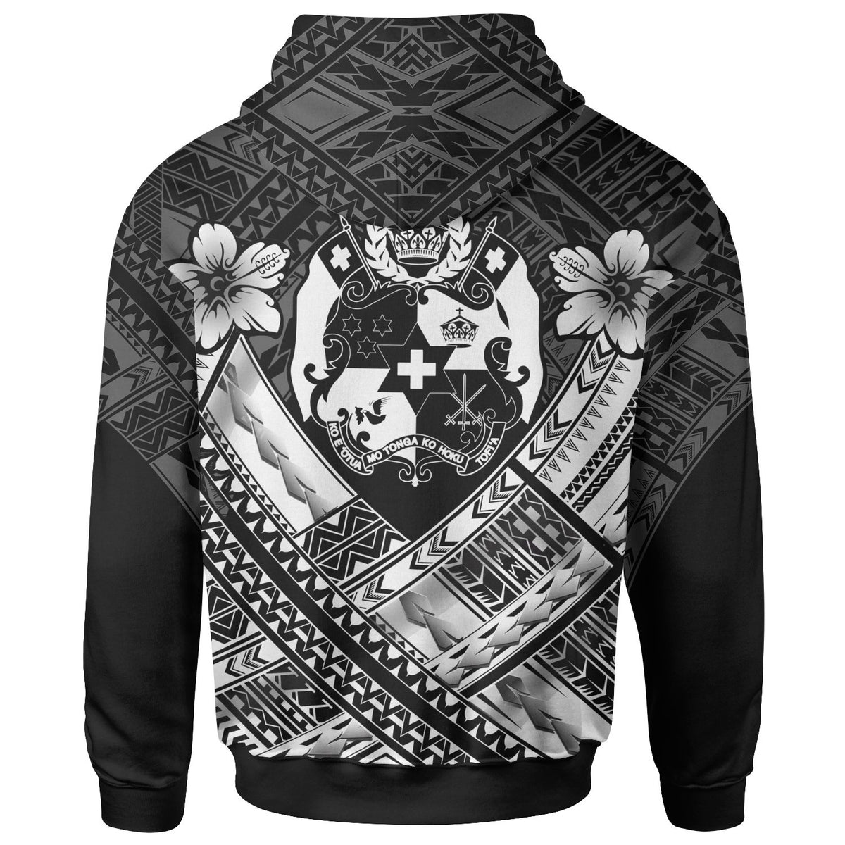 Tonga Polynesian Hoodie Tonga White Seal Camisole Hibiscus Style - Polynesian Pride