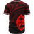 Guam Baseball Shirt - Red Color Cross Style - Polynesian Pride