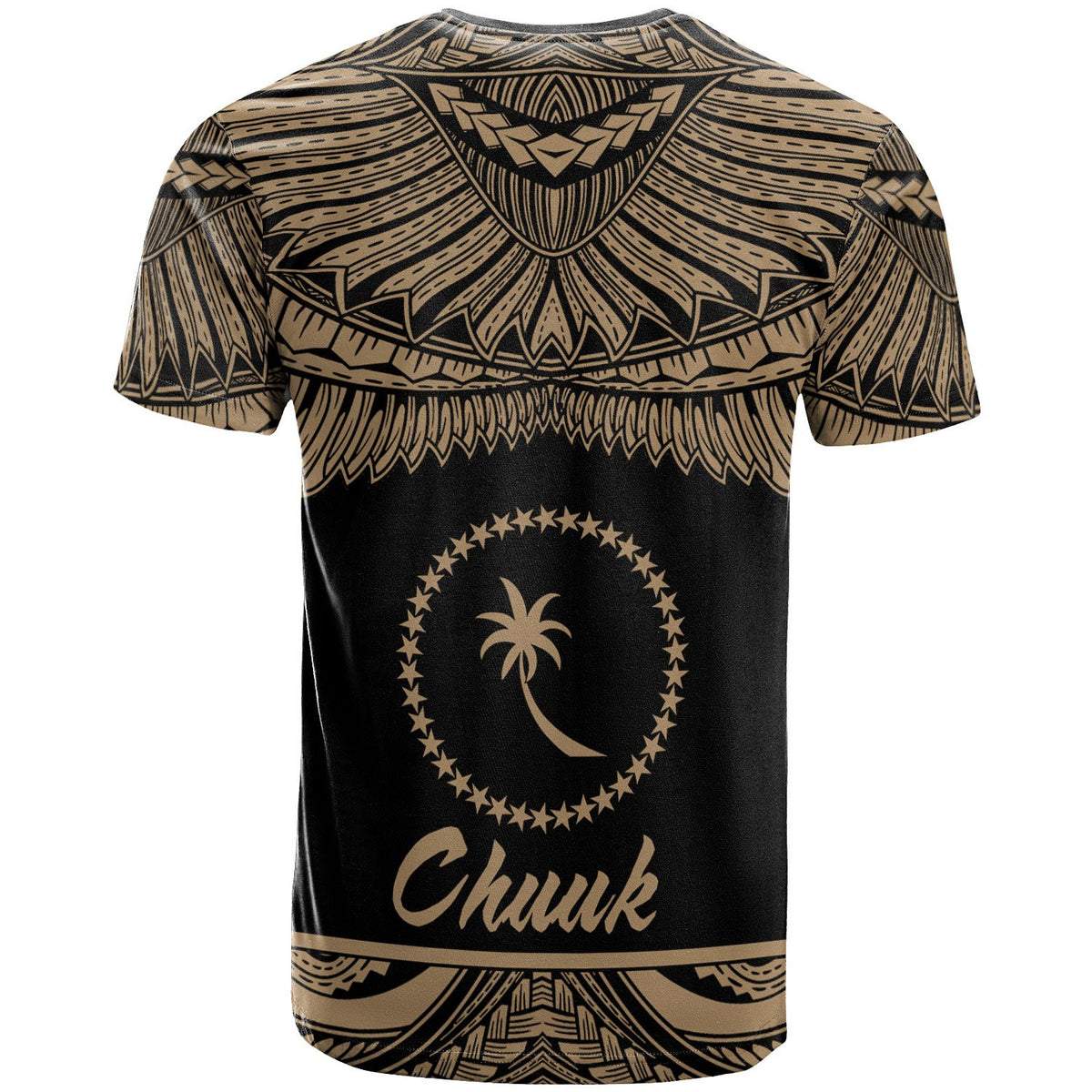Chuuk Micronesia Custom T Shirt Micronesia Pride Gold Version - Polynesian Pride