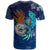 American Samoa Polynesian T Shirt Blue Polynesian Eagle - Polynesian Pride