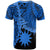 Nauru Polynesian T Shirt Tribal Wave Tattoo Blue - Polynesian Pride