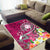 Fiji Area Rug - Turtle Plumeria (Pink) - Polynesian Pride