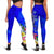 Tonga Legging - Turtle Plumeria (BLUE) - Polynesian Pride