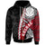 Kosrae Micronesia Polynesian Zip up Hoodie Wave Tattoo Unisex Red - Polynesian Pride