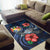 Tonga Polynesian Area Rug - Blue Turtle Hibiscus - Polynesian Pride