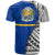 Nauru Custom T shirt Coat Of Arm and Polynesian Patterns - Polynesian Pride