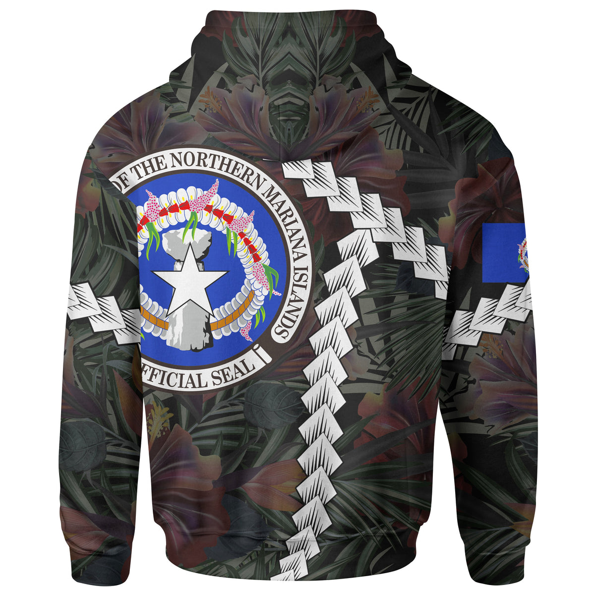 CNMI Polynesian Zip up Hoodie Chain Polynesian - Polynesian Pride