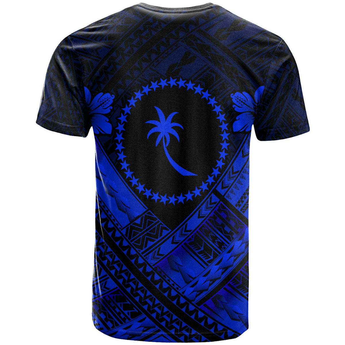 Chuuk Polynesian Custom T Shirt Chuuk Blue Seal Camisole Hibiscus Style - Polynesian Pride
