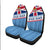 Fiji Day Car Seat Covers - Tapa Pattern With Flag - LT12 - Polynesian Pride