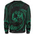 Tonga Polynesian Custom Personalised Sweater - Green Tribal Wave - Polynesian Pride