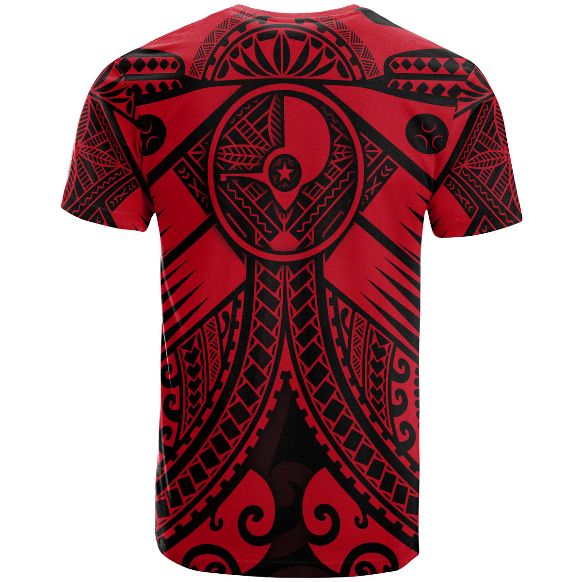 YAP T Shirt Red Seal with Polynesian Tattoo - Polynesian Pride
