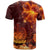 Samoa Polynesian T Shirt Fire Hibiscus - Polynesian Pride