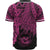 Hawaii Polynesian Baseball Shirt - Tribal Wave Tattoo Pink - Polynesian Pride