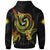 Marshall Islands Custom Hoodie Reggae Plumeria Flowers with Spiral Patterns - Polynesian Pride