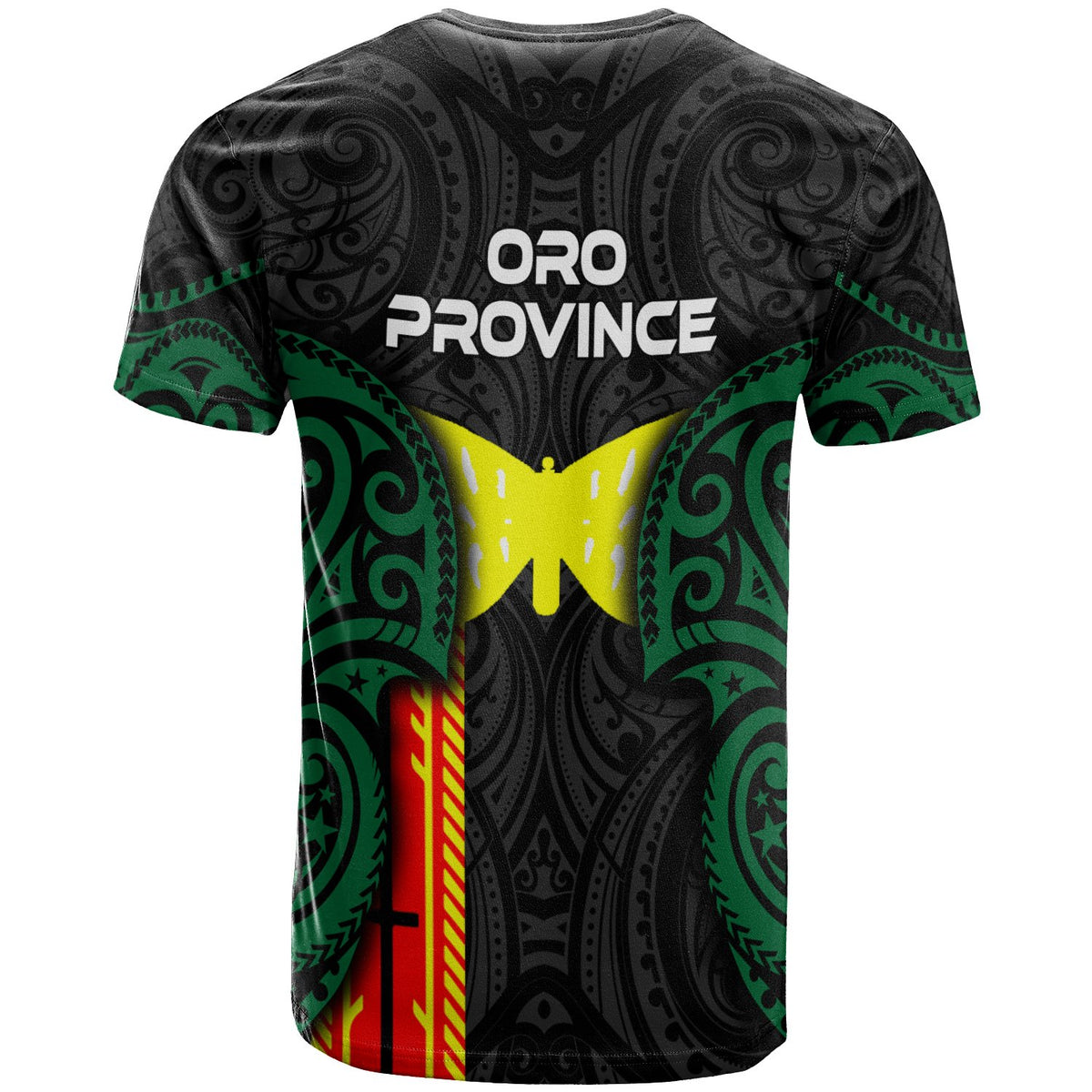 Papua New Guinea Oro Province Polynesian Custom T Shirt Spirit Version - Polynesian Pride