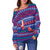 Wallis and Futuna Christmas Women Off Shoulder Sweater - Ugly Christmas - LT12 - Polynesian Pride