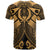 Pohnpei Custom T Shirt Gold Seal with Polynesian Tattoo - Polynesian Pride