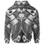 Samoa Polynesian Hoodie Samoa White Seal with Polynesian Tattoo - Polynesian Pride