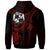 Tonga Custom Zip up Hoodie Red Turtle - Polynesian Pride