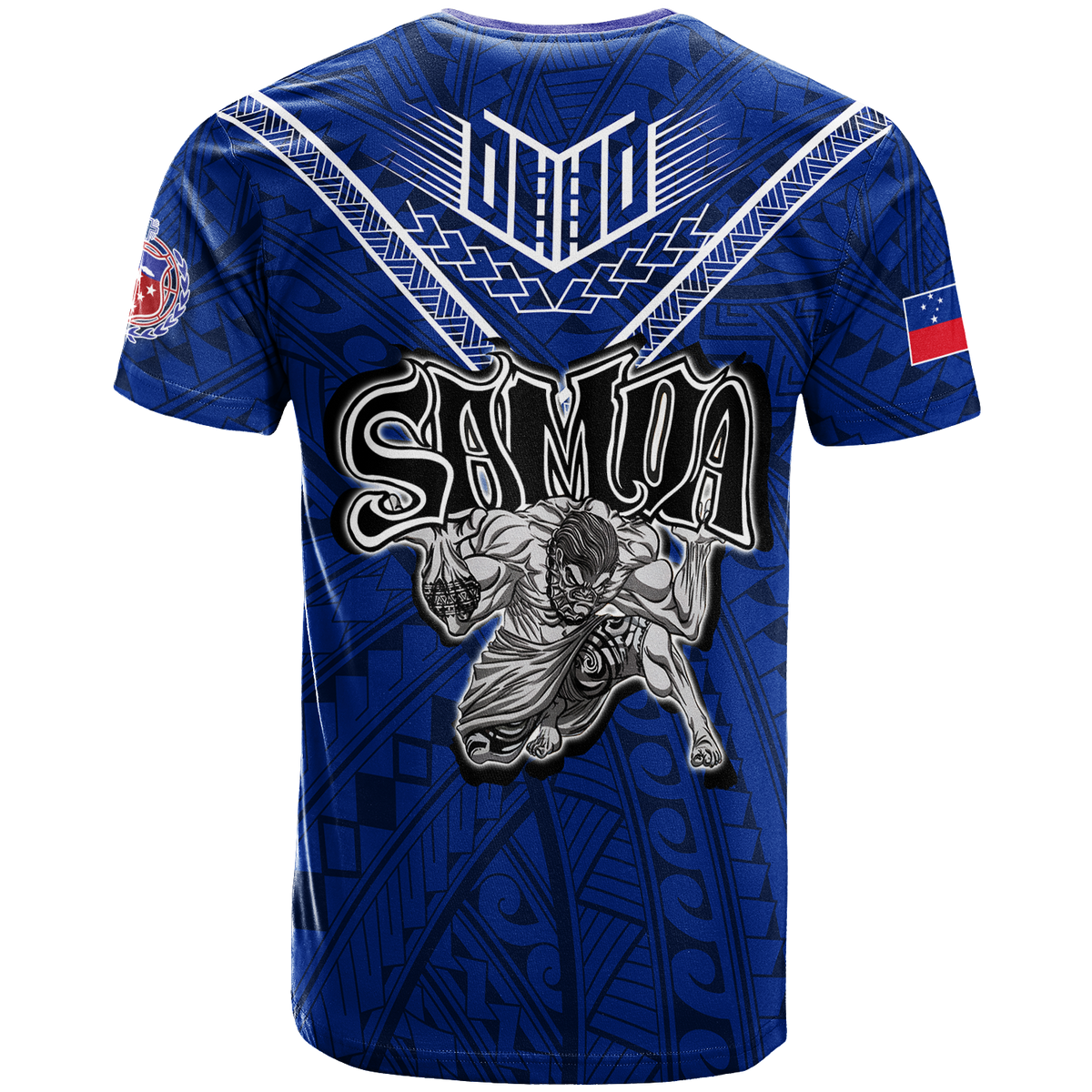 Toa Samoa Rugby T Shirt Samoan Warrior Pride LT12 - Polynesian Pride