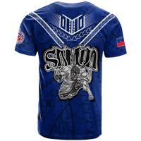 Toa Samoa Rugby T Shirt Samoan Warrior Pride LT12 - Polynesian Pride