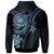 American Samoa Custom Hoodie Blue Turtle - Polynesian Pride