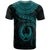 Pohnpei Polynesian Custom T Shirt Pohnpei Waves (Turquoise) - Polynesian Pride