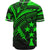 Kosrae State Baseball Shirt - Green Color Cross Style - Polynesian Pride