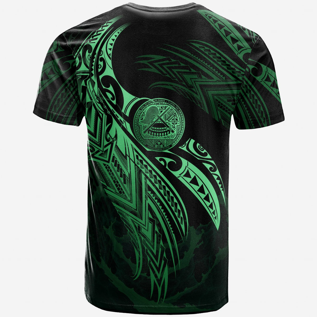 American Samoa Polynesian T Shirt American Samoa Legend Green Version - Polynesian Pride