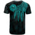 Tahiti Custom T Shirt Polynesian Wings (Turquoise) - Polynesian Pride