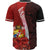 Tonga Polynesian Baseball Shirt - Coat Of Arm With Hibiscus - Polynesian Pride