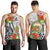 Hawaii Hibiscus Kanaka Polynesia Men Tank Top - LT2 WHITE - Polynesian Pride