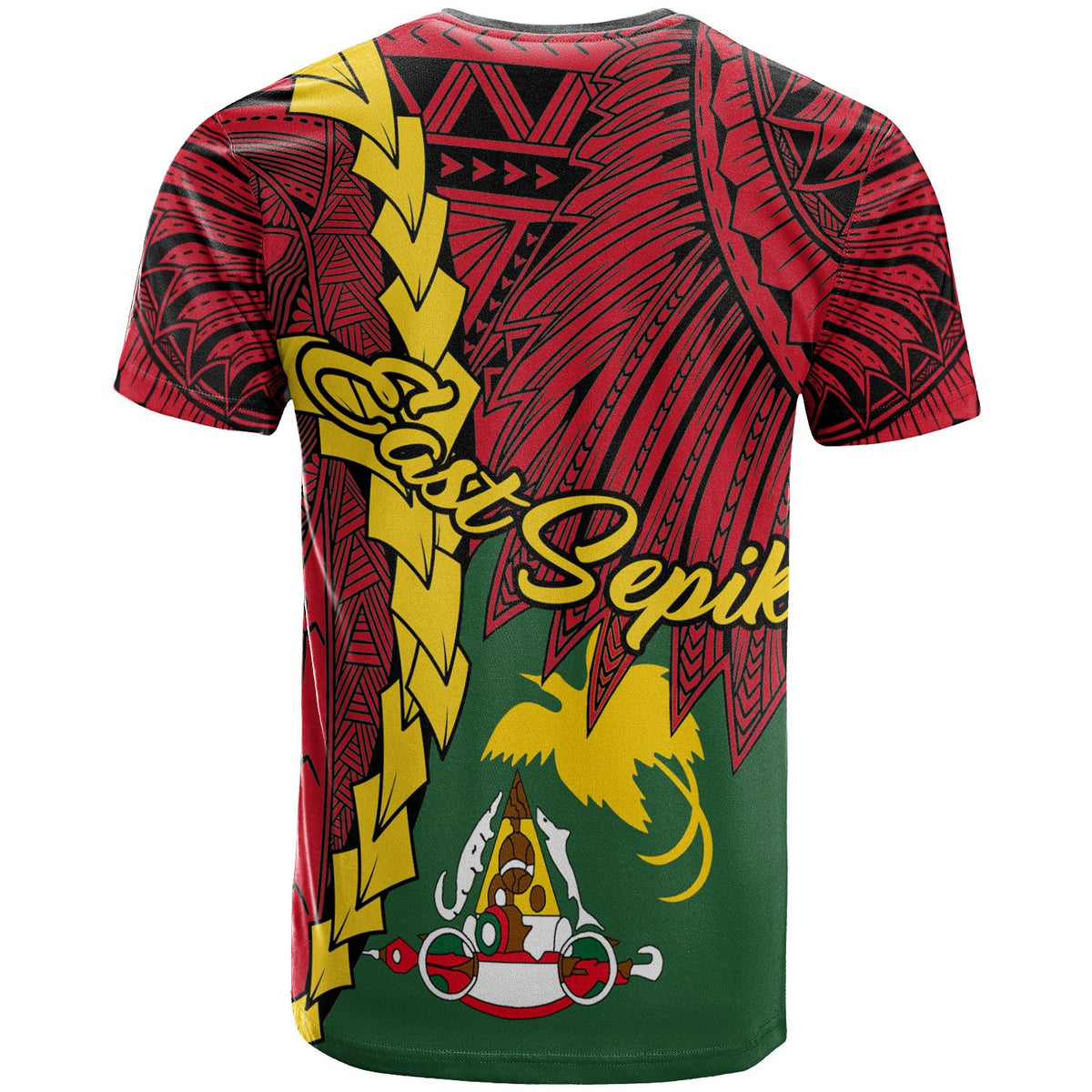 Papua New Guinea East Sepik Province Polynesian T Shirt Tribal Wave Tattoo - Polynesian Pride