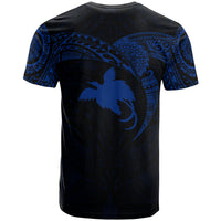 Papua New Guinea Polynesian T Shirt Full Color Heart Shield - Polynesian Pride