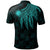 Marshall Islands Custom Polo Polynesian Wings (Turquoise) - Polynesian Pride