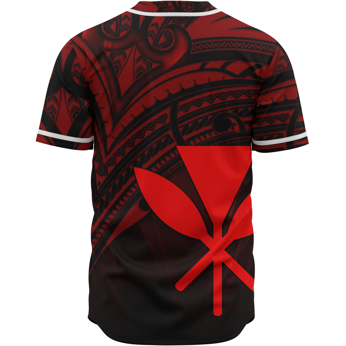Hawaii Kanaka Maoli Baseball Shirt - Red Color Cross Style - Polynesian Pride