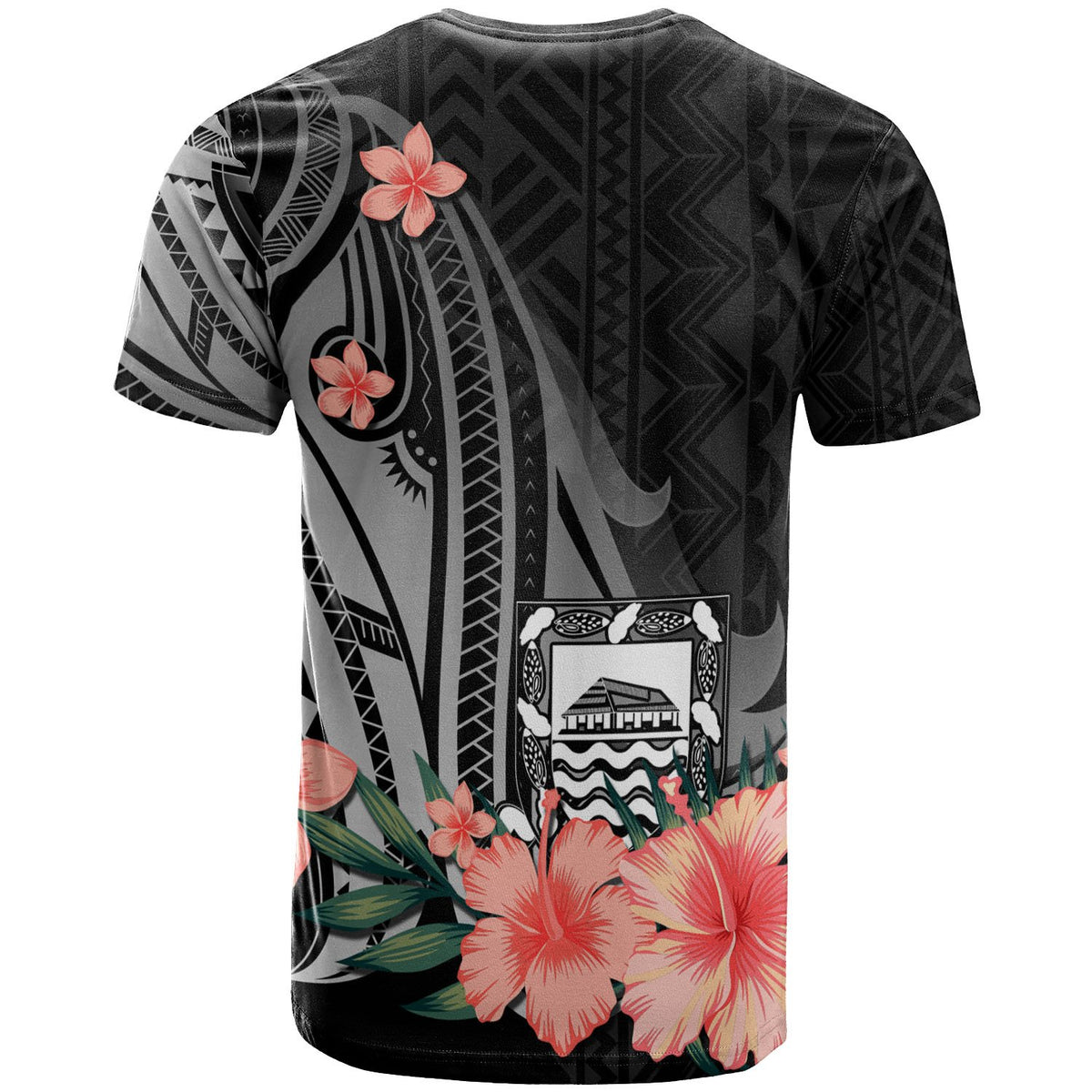 Tuvalu T Shirt Polynesian Hibiscus Pattern Style - Polynesian Pride