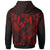 Tonga Custom Polynesian Zip up Hoodie Tonga Red Seal Camisole Hibiscus Style - Polynesian Pride