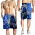 Samoa Custom Personalised Men's Shorts - Samoa Seal Wave Style (Blue) - Polynesian Pride