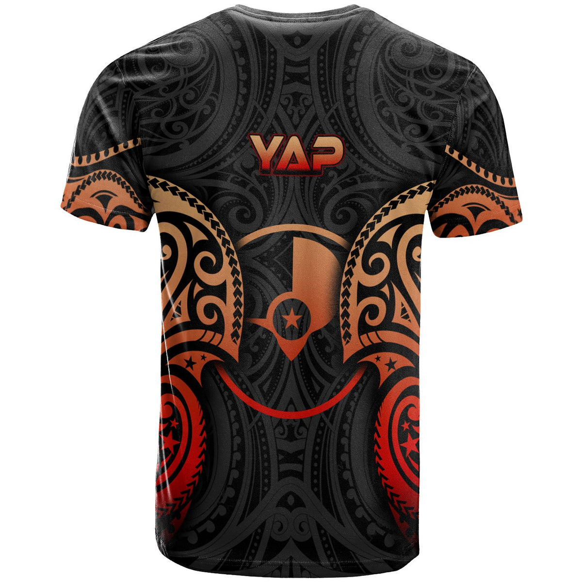 Yap Micronesia T Shirt Spirit Red Version - Polynesian Pride