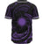 Marshall Islands Polynesian Baseball Shirt - Purple Tribal Wave - Polynesian Pride